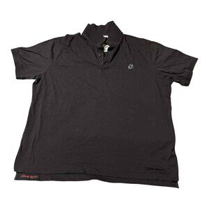 Robert Graham Polo‎ Shirt Mens 3XL Black Embroidered Skull Classic Casual Cotton